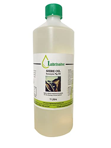 Lubrisolve 1 litre 100% Pure Shire Oil (Pig Oil)