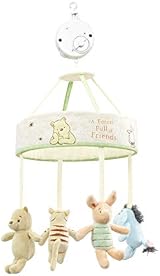Rainbow Designs Winnie the Pooh Baby Mobile with Rotating Characters and Lullaby view 2