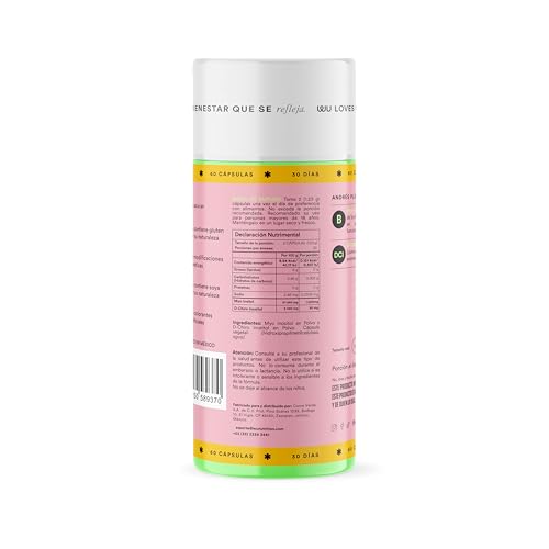 WU Nutrition ANDRÉS PLUS | Myo Inositol y D-Chiro Inositol 40:1 | Suplemento alimenticio para Mujer | Sumplemento Femenino Premium | Myo Inositol Puro con Vitaminas para Mujer | Inositol Capsulas | 60 Cápsulas | 1 mes de consumo