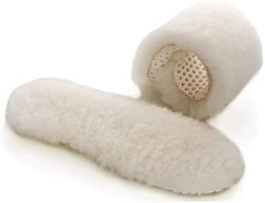 HappystepGenuine Sheepskin Insoles - Premium Lambswool and Sheepskin Top Layer, Honeycomb EVA Bottom Sole for Cushioning and Shock Absorption (Men 10)