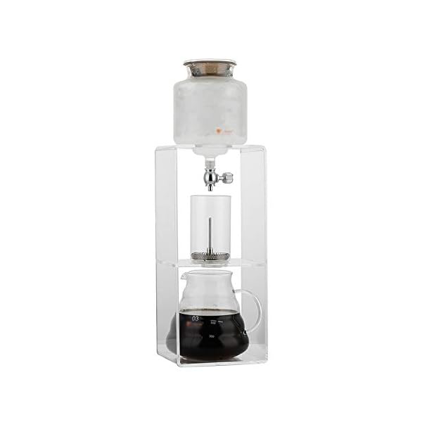 Susulv Tropffreie Eiskalte Kalte Kaffeemaschine Kaltbrauer Kaffeetopf Acryleis-Tropf-Topf-Haushaltsglas-EIS-Frau-Pot…