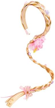 JiaDuo Girls Costume Wig Princess Dress up Long Braided Cosplay Hair RW1