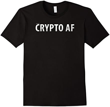 Mens Cryptocurrency Bitcoin Ethereum Litecoin Crypto AF Shirt Medium Black
