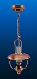 Miniature Lighting Led Battery Light Hanging Copper Ceiling Oil Lamp with On/off switch FOR DOLLHOUSE MINIATURE 1:12 SCALE