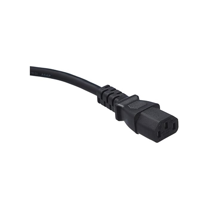 Amazon Basics Computer Monitor TV Replacement Power Cord 3Foot, Black