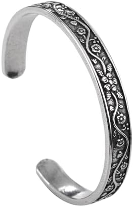 Amazon.com: YWMAN Sun Moon Star Engraved Bangle Bracelet