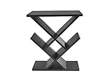 Adesso WK4614-01 Zig-Zag Accent Table, Black