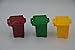 Blomiky 3 Trash Can Toy,Garbage Truck's Trash Cans,Mini Curbside Vehicle Garbage Bin Trashcan for Kids 3 Garbage Mini Cans