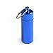 Deke Home - Waterproof Aluminum Pill Box Keychain, Mini Travel Pill Holder Case, Portable Medicine & Vitamin Organizer, Food Grade, Airtight Dispenser, Pocket Container for Daily Use