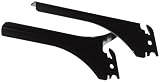 Wall Control Pegboard 2in Handle Pegboard Bracket Slotted Metal Pegboard Hook Pegboard and Slotted Tool Board - Black