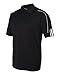 adidas Men's Climalite 3 Stripes Cuff Polo Shirt, XXX-Large, Black/White