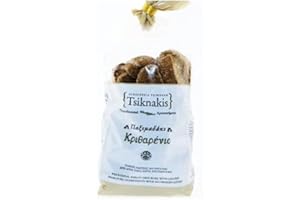 TSIKNAKIS Rusks | Pure ingredients | No Preservatives | All Natural | Cretan Bread Rusks From our Island (Barley Mini, 400g)