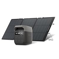 EcoFlow DELTA 3 Portable Power Station Solar Panel 160W Single-Sided Gen2 1 Piece 2-Piece Set 1024Wh Lithium Iron Phosphate Industry-Leading Charging Speed 100% Charge in 56 Minutes High Output AC