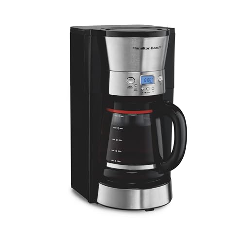 Hamilton Beach 46895 12 Cup Programmable Coffee Maker, Black