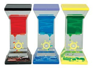 Single Wheel Drop Liquid Motion Desk Toy- Colors Assorted