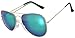 OWL Aviator Sunglasses Vintage Gold Metal Frame Assorted Mirror Lenses (4 PACK)