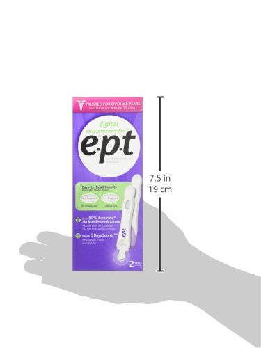 E.p.t Early Pregnancy Test Digital, 2 Count