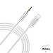 (Apple MFI Certified) Aux Cord for iPhone Xs XR X 8 7 Plus, Lightning to 3.5 mm Headphone Jack Adapter Aux Cable for Car Support iOS 11 12(White)