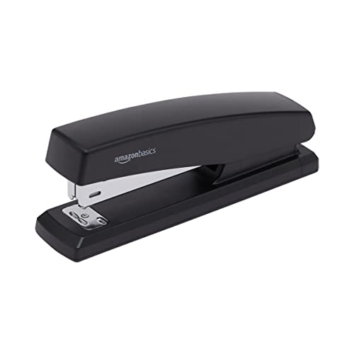 Amazon Basics Stapler with 200 Staples - Black, 16-Pack