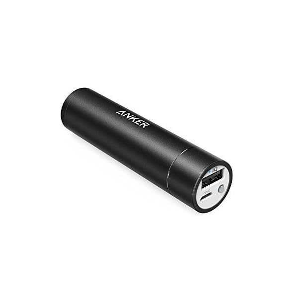 Anker PowerCore+ Mini 3350mAh Externer Akku Power Bank Ladegerät mit PowerIQ für iPhone 7 6s, 6, 5s, Galaxy S7, S7 Edge, S6, S5, S4, S3, S3 mini, Nexus und andere Smartphones (Schwarz)