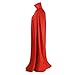 OurLore Black and Red Reversible Halloween Christmas Cloak Masquerade Party Cape Costume (35 inch, Stand Collar)