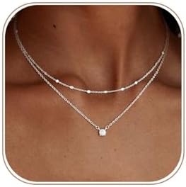 Amazon.com: Yalice 925 Sterling Silver Layered Necklace for Women