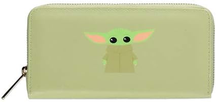 The Mandalorian - Baby Yoda Zip Around Wallet, Green