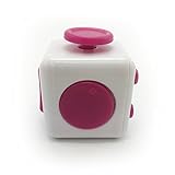 Maggift Fidget Cube Dice toy Stress Cube relieve Anxiety (White-ross)