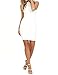Lyrur Women's Formal Halter Neck Lace Key Hole Bodycon Party Dress (US4, 6036-white)