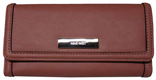 Nine West Womens It Girl Checkbook Wallet Dusty Coral