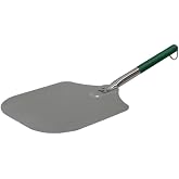 Big Green Egg Aluminum Pizza Peel with Handle, Silver, 12" x 14", Practical/Functional, BPA Free