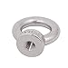 Sydien 10pcs M6 Female Thread 304 Stainless Steel Ring Shape Lifting Eye Nut Silver