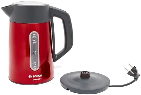 DesignLine - Chaleira (1,7 l) Frente brilhante. vermelho