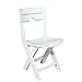 Adams Manufacturing Quik-Fold White Patio Chair primary