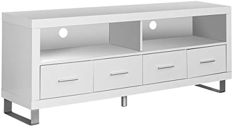 Amazon Com White Tv Stand Console Storage Media Tv Cabinet