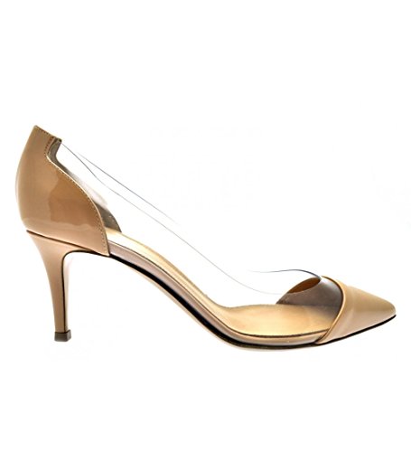 Gianvito Rossi Women's G28560 70ric Vpxnutr Nude Pumps - IT 40 UK 7 US 9