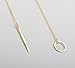 Usstore Women Lady Simple Metal Ring Short Necklaces Chic Y Shaped Circle Lariat Alloy