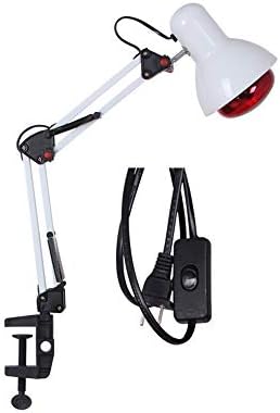 Clip Therapy Light Heat Lamp Therapy Light Health Lamp for Thermotherapy Muscle Pain Relief Accupuncture Beauty Treatment,White