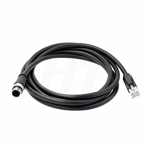 HangTon Industrial Cable M12 DCode 4 Pin to RJ45 Cat6