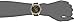 GUESS Women's U0473L2 Black & Gold-Tone Iconic Logo Watch with Genuine Crystals & Logo Embossed Patent Leather Strap