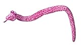 Aurora World Snake Plush, Pink Giraffe Print, 52