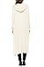 Meaneor Women's Long Sleeve Waterfall Hoodies Open Front Maxi Cardigan Sweater Off White XXL
