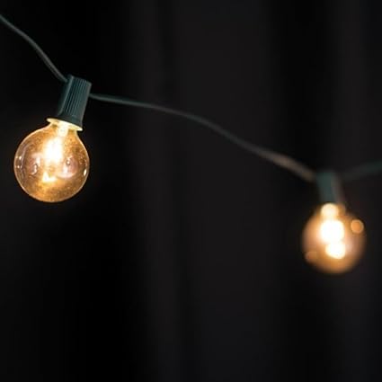Amazon Com Anderson S Carnival Globe Lights With Green Electric Cord 25 Feet Health Personal Care