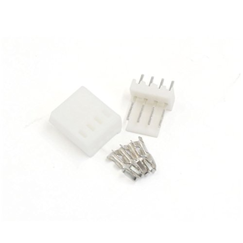 uxcell 5 Sets KF2510 4 Pin 2.54mm Header Terminal Housing Connector Kit