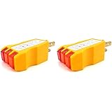Elitexion Outlet Circuit Receptacle Tester - Pack of 2