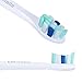 Replacement Brush Heads for Philips Sonicare Toothbrush, fits ProResults Plaque Control Gum Health DiamondClean FlexCare HealthyWhite Sonic Handles, 4 Pack by Lanveda