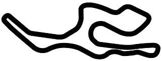 Expressive Vinyls Sonoma (Infineon) Track Outline Vinyl Decal Race Track Car Window Sticker Helmet