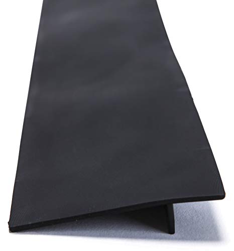 Silicone Counter Gap Cover for Kitchen Counters, Stoves, Appliance Gaps - 2-Pack, 25 Inches Each - Heat Resistant, Easy to Clean - Wide Spill Guard Covers Gaps Between Counters, Stovetop, Oven - Black