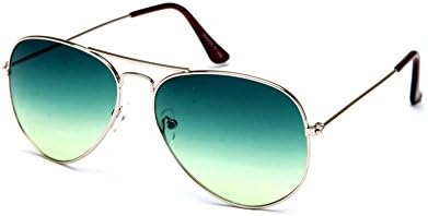 insh enterprises Unisex Aviator Style Sunglasses with Box and Cloth (Green)