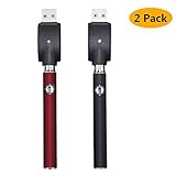 2 Pack Hemp Oil Charger Pen Slim Oil Premium Pen Variable Voltage 510 kit-Easy to Apply Remove and Change Styles